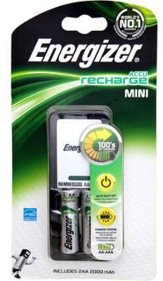 Mini chargeur piles AA AAA Energizer - le chargeur Mini chargeur piles AA AAA