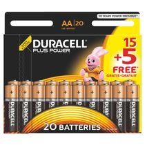 15 piles AA - LR6 Duracell Plus Power + 5 offertes