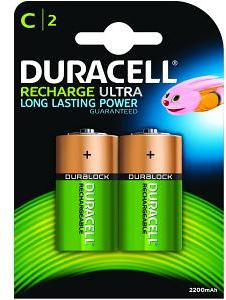 Piles Duracell Rechargeables de type C (HR14)
