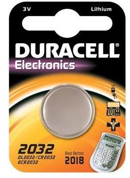 1 pile bouton CR2032 Duracell - pile lithium 3V