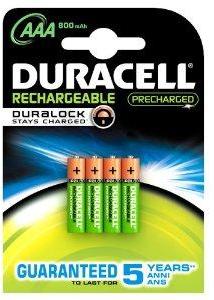 Pack de 8 piles rechargeables AAA/LR03 Duracell St