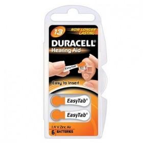 Duracell piles auditives Zinc-air, 13 / DA13N6 / P