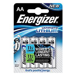 Pile Energizer Ultimate Lithium LR6 AA 4 /Paquet