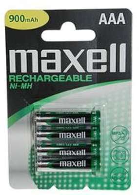 Pile rechargeable NiMH MAXELL AAA - Blister de 4 -