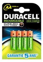 Blister 4 accus rechargeables Duracell Stay Charge