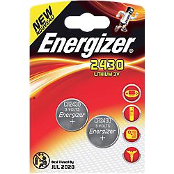 Pile bouton Energizer Lithium CR2430 2 /Paquet