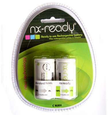 Accus Nimh blister x2 C NX READY 1.2V 4000mAh
