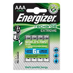 Pile Energizer Recharge Extreme AAA 4 /Paquet