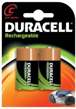 Piles Rechargeables C 2200 Duracell Accu - C NIMH