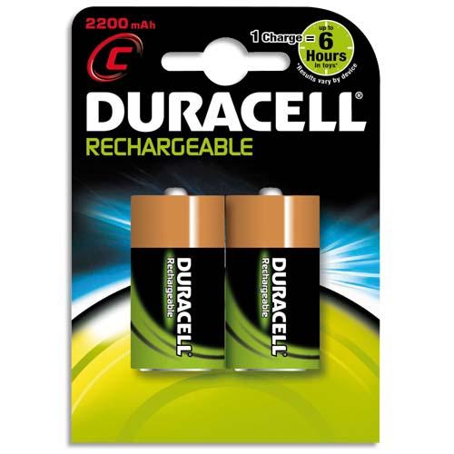 Blister de 2 accus rechargeables 1,2V C/HR14 2200m