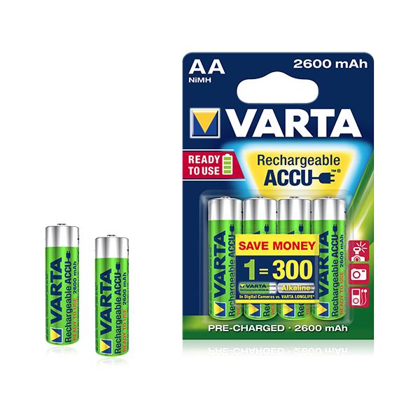 Accu Ni-MH Varta AA (LR06) 2600 mAh Blister 4