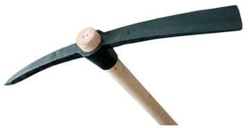 Pioche de chantier manche bois - DIRECT MAT