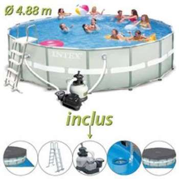 Piscine tubulaire Ultra Frame Intex Ø 4.88 x 1.22