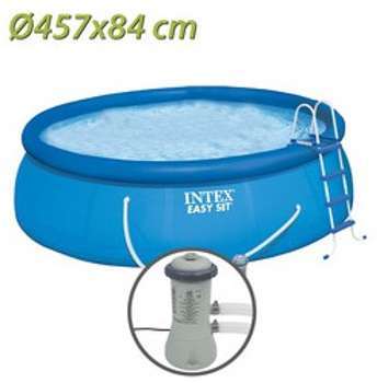 Piscine hors-sol autoportante Intex Easy Set 457 x Piscine hors-sol autoportante