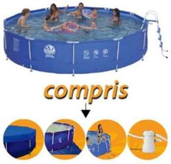 Piscine hors sol tubulaire jilong 540cm x 122cm