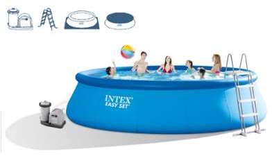 INTEX Piscine Easy Set Pool 549 x 122 cm filtratio