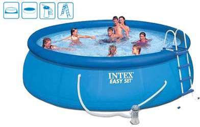 INTEX Piscine Easy Set Pool 457 x 122 cm, avec fil