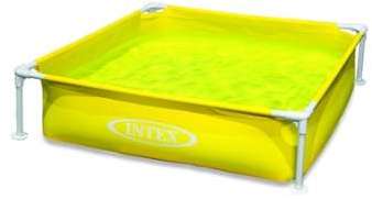 INTEX Piscine Mini Frame - jaune 1,22 x 1,22 x 0,3