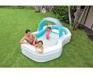 Piscine octogonale avec ombrelle Intex