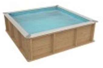 Piscinette Pistoche en bois pour enfants 2 x 2 m