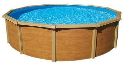 Piscine hors sol métal aspect bois Tahia TRIGANO 5