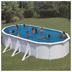 Kit piscine hors-sol acier Fidji ovale 6 renforts
