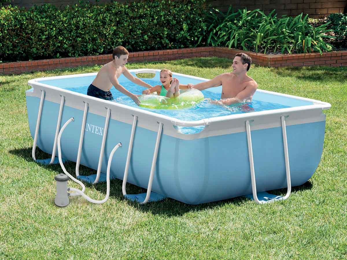 Piscine tubulaire rectangulaire - 3,00 x 1,75 x 0,