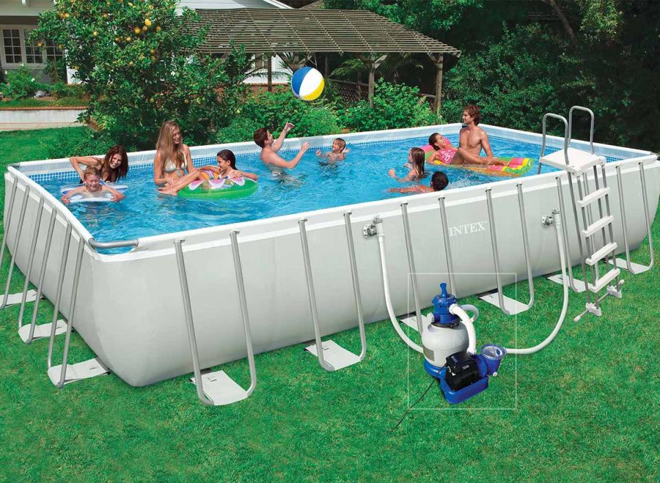 Piscine tubulaire rectangulaire - 7,32 x 3,66 x 1,