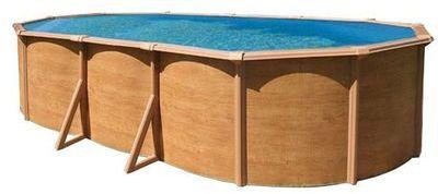 Piscine métal aspect bois TRIGANO Colorado 6,35 x