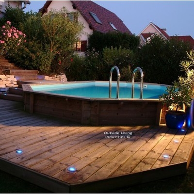 Piscine bois octogonale Diam 580cm OCEA toute équ