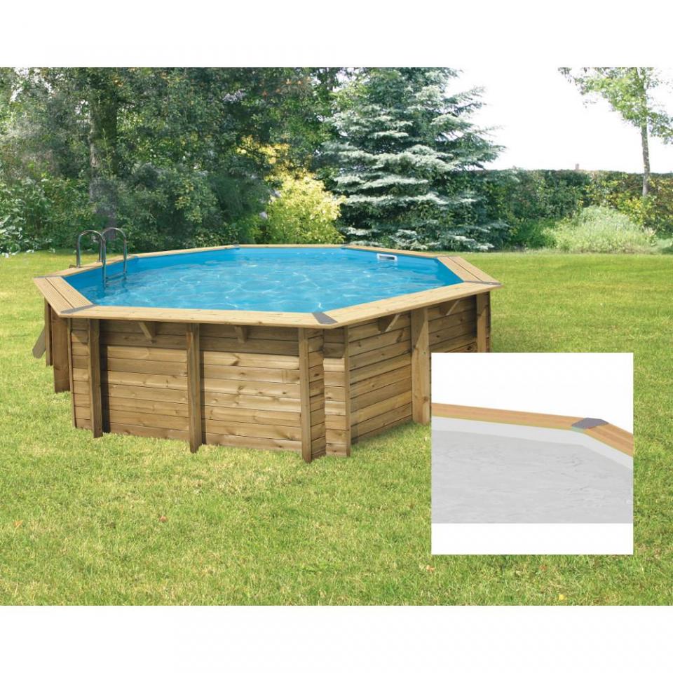 Piscine hors sol bois Octogonale D510xH120cm OCEA
