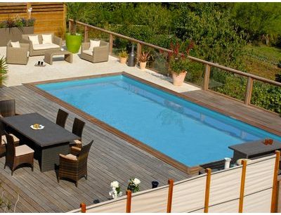 Piscine bois Braga 8,00 x 4,00 x 1,46 m - Sunbay