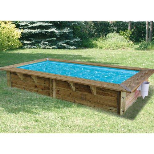 Piscine bois Azura 3,50 x 2,00 x 0,71 m - Liner bl