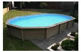 Naturalis 3 - Piscine béton, aspect bois - 4.34 x