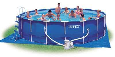 Intex Piscine hors sol en acier 549x122cm + pompe