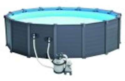 Piscine tubulaire ronde Intex Graphite 4.78 x 1.24