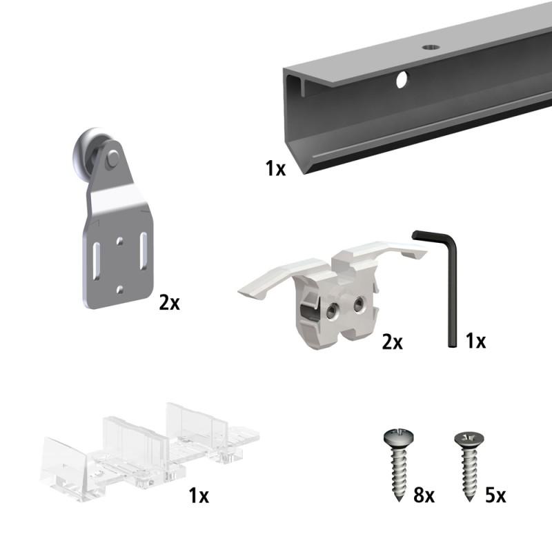 Système coulissant SLIDUP 120 pour 1 porte de pla
