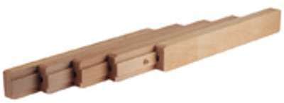 Coulisses de table - en bois - ouverture centrale synchronisée Coulisses de table - en bois