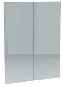 Lot de 2 portes en verre h 110 x l 39 cm bruneau e