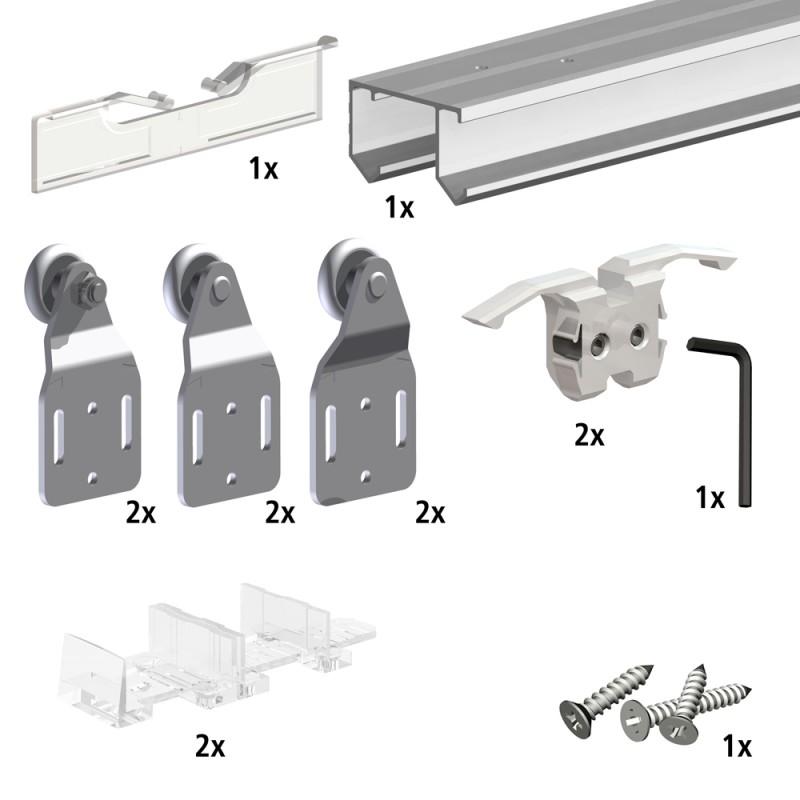 Système coulissant SLIDUP 110 pour 2 ou 3 portes