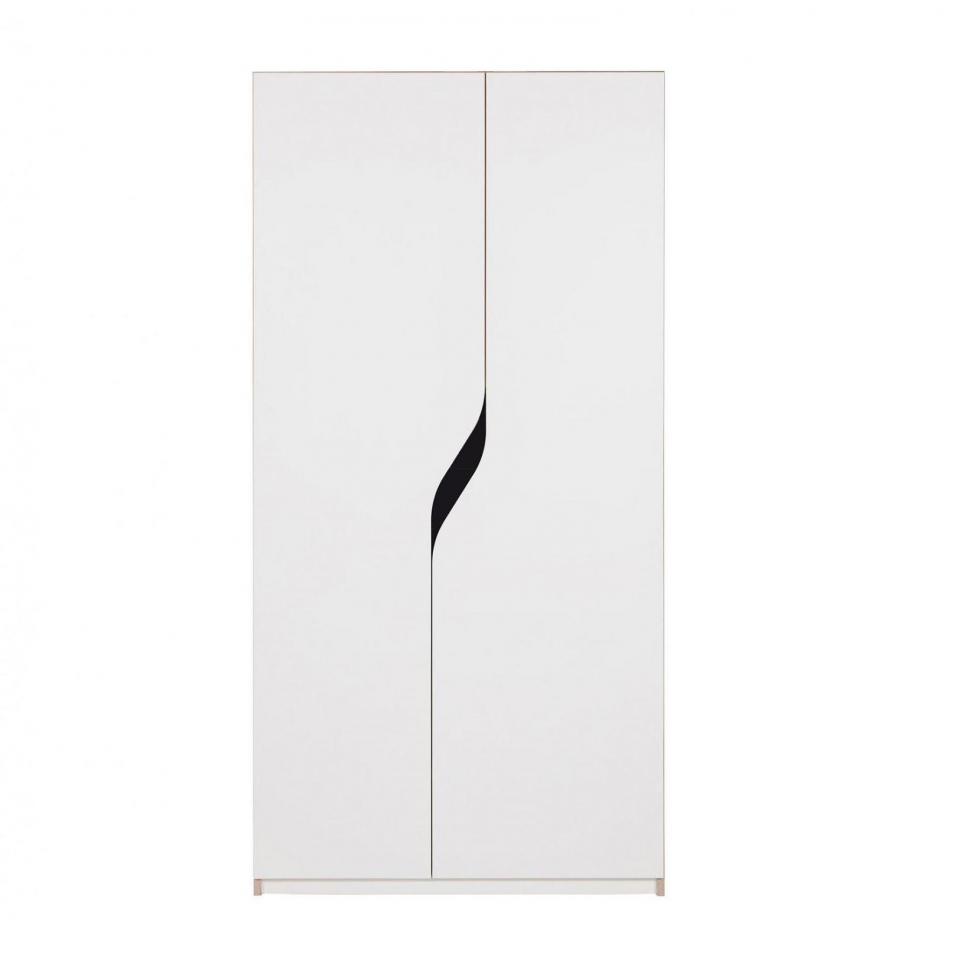 Plane - Armoire type 1 - blanc/anthracite/1x porte