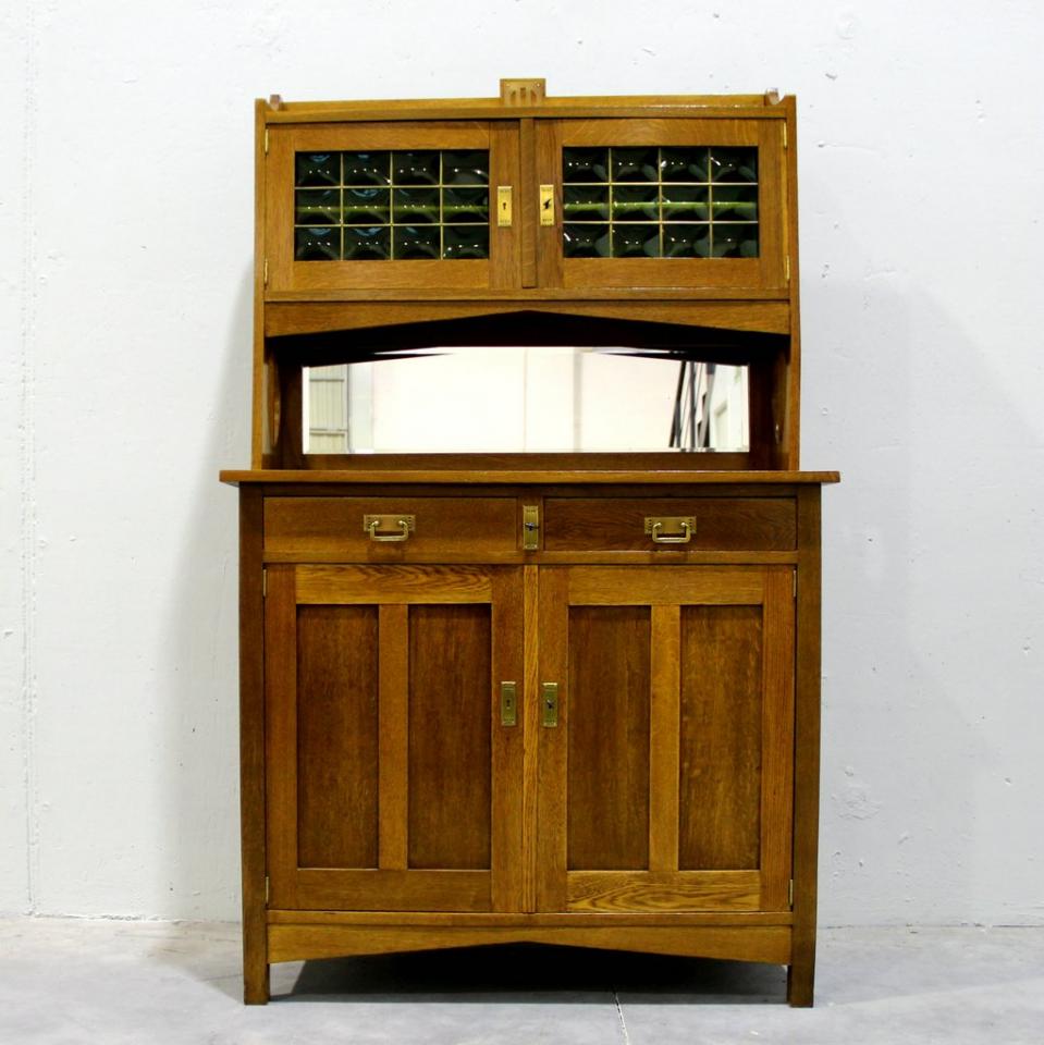 Buffet et Miroir Art Déco, Belgique