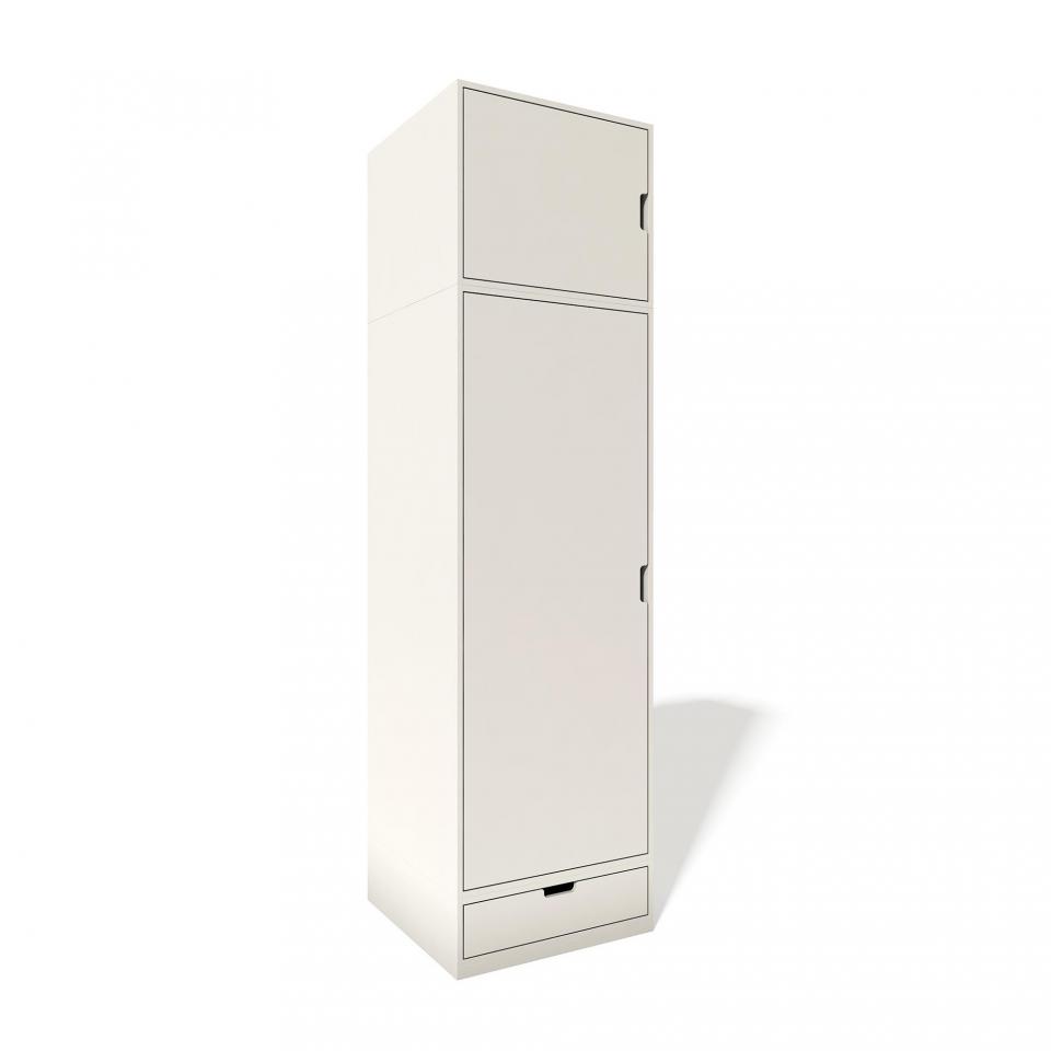 Modular Stapelbar - Armoire 2 - blanc/structure bl