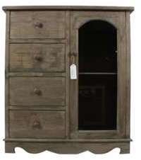 MEUBLE BAS RANGEMENT BOIS 4 TIROIRS 80x40x90cm MEUBLE BAS RANGEMENT BOIS