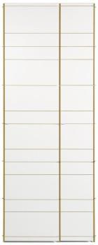 Moormann K1 - Armoire - blanc avec un tringle à vêtements Moormann K1 - Armoire - blanc