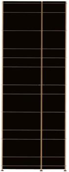 Moormann K1 - Armoire - noir avec un tringle à vêtements Moormann K1 - Armoire - noir