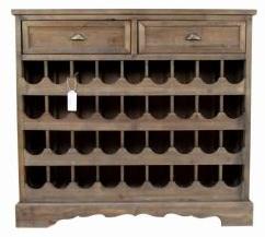 MEUBLE RANGEMENT VINS BOIS 2 TIROIRS 108 5x30 5x98 MEUBLE RANGEMENT VINS BOIS