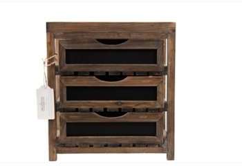 MEUBLE BAS RANGEMENT 3 TIROIRS 33x25 5x36 5cm MEUBLE BAS RANGEMENT 3 TIROIRS