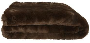 Plaid Fausse fourrure Vison - 150 x 180 cm - Chataigne Plaid Fausse fourrure Vison