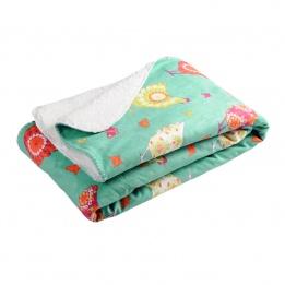 Plaid polaire Cot-cot Turquoise